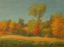 Artist Jack Liberman en plein air landscape painting