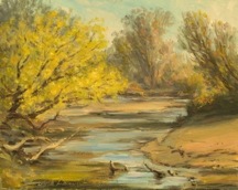 Artist Jack Liberman en plein air landscape painting