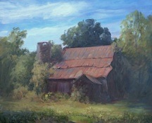 Jack Liberman plein air oil painting