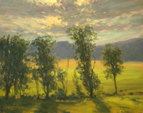 Artist Jack Liberman plein air oil landscapes near Stowe Vermont