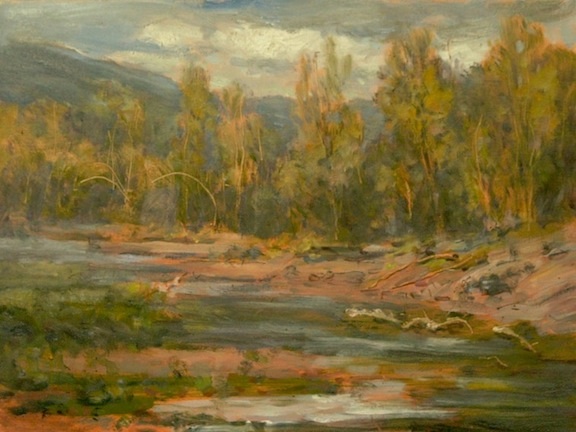 Artist Jack Liberman plein air oil landscapes near Stowe Vermont