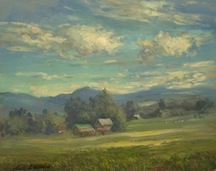 Artist Jack Liberman plein air oil landscapes near Stowe Vermont