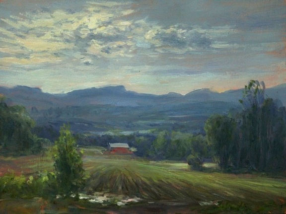 Artist Jack Liberman plein air oil landscapes near Stowe Vermont