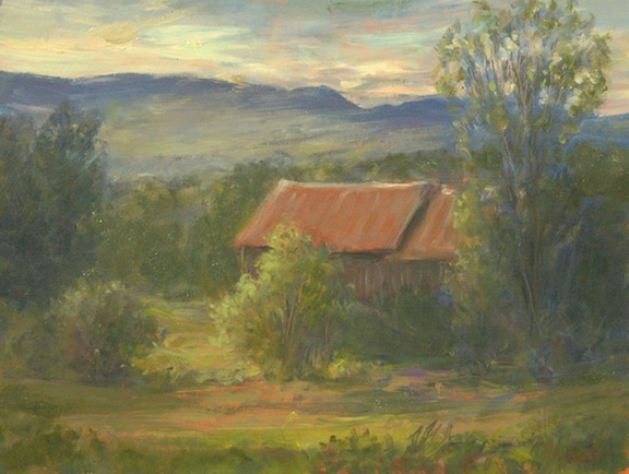 Artist Jack Liberman plein air oil landscapes near Stowe Vermont