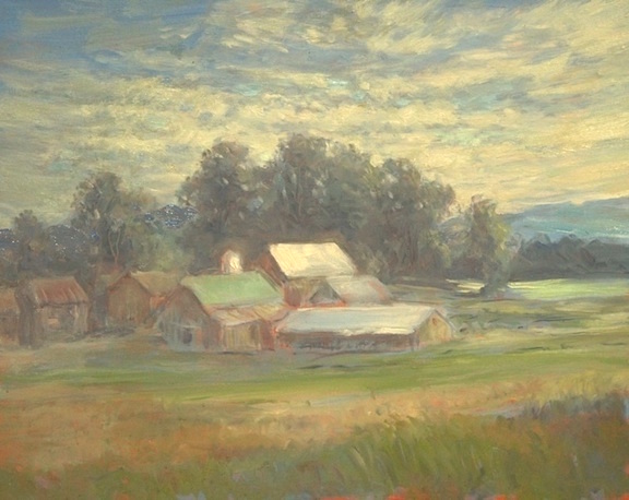 Artist Jack Liberman plein air oil landscapes near Stowe Vermont